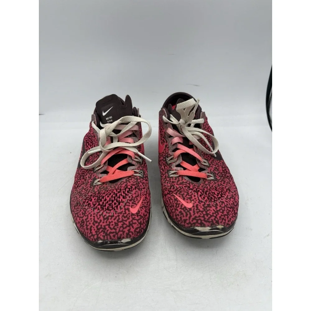 Nike Shoes Womens Size 7.5 Free 5.0 Tr Fit 4 Hyper Punch Deep Burgundy Run Walk - Picture 4 of 9